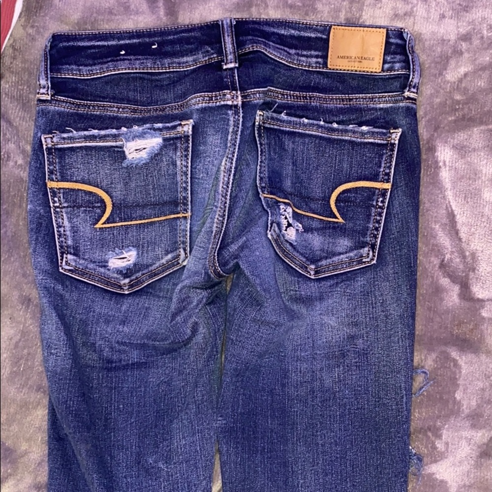 American Eagle Low Waisted; Super stretch